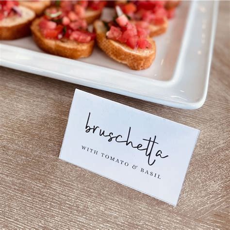 Buy Food Buffet Tag Online In India - Etsy India