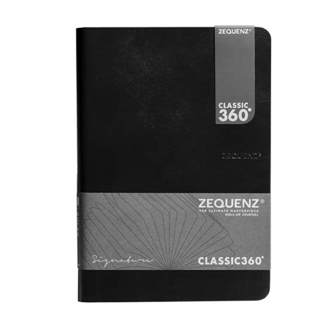 Zequenz Signature Classic A5 Notebook - Black | Penpencilink