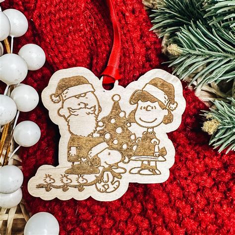 Charlie Brown Christmas Ornament Peanuts Ornament Laser - Etsy