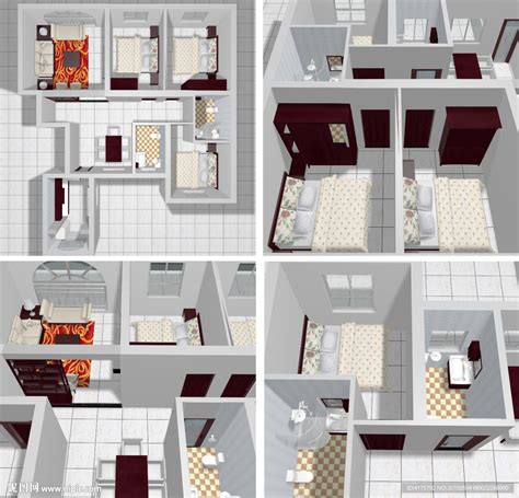 中式两室一厅3d装修效果图-躺平设计家
