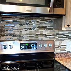 How To Mosaic Tile Backsplash by Clover House Diy Mosaic Tile Backsplash How To Mosaic Tile Backsplash