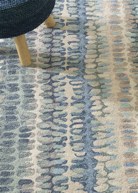 Annie Selke Paint Chip Blue Micro-Hooked Rug, 4' x 6' - Bergdorf Goodman