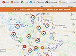 Image result for Texas Power Outage Map TXU