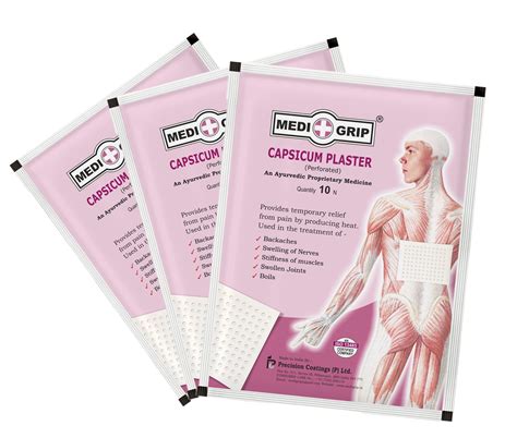 Medigrip Pain Relief Patch Strong with Ayurvedic Formulation (Pack of ...