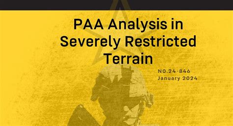 Position Areas for Artillery (PAA) Analysis in Severely Restricted ...