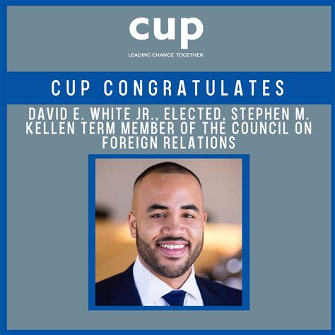 Council of Urban Professionals on LinkedIn: CUP Congratulates David E ...