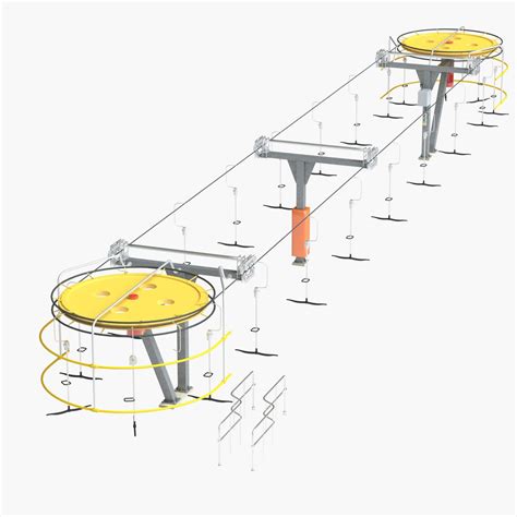 T-bar Ski Lift 3D Model $99 - .3ds .max - Free3D