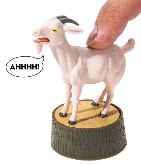 Screaming Goat Figurine: Mini goat statue that makes a screaming noise.