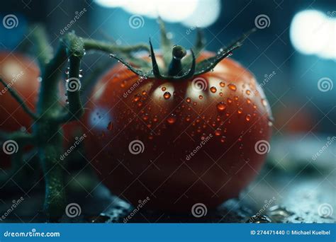 Glowing Tomatoes: Cultivation Under Artificial UV Light for Optimal Growth and Nutrition Stock ...