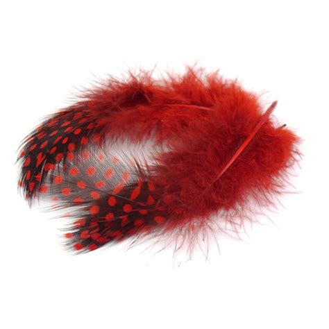 PLUMAS DE GALLINA DE GUINEA (GUINEA FOWL) hotfly - 10 pcas. - 6/10 cm ...