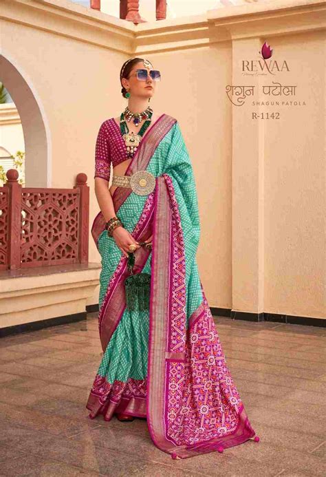 SHAGUN PATOLA BY REWAA 1132 TO 1143 SERIES INDIAN TRADITIONAL WEAR ...