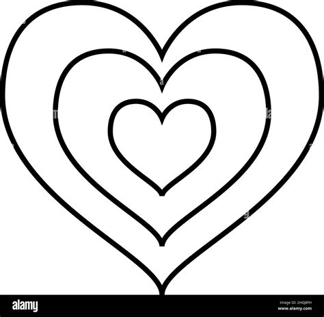 Outline Of Heart Heart Outline (Set of 3) – Tattoo Icon