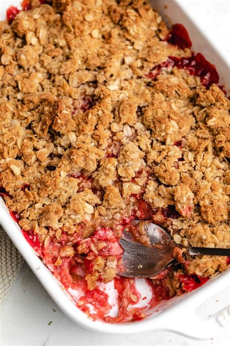 Strawberry rhubarb crisp – Artofit