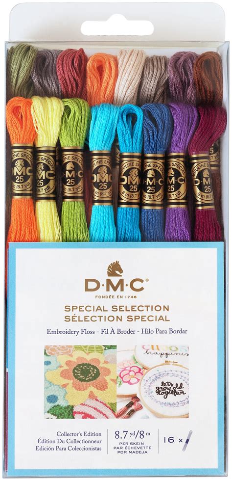 Dmc Embroidery Floss Pack 8.7yd-Special Selection 16/Pkg, Count: 1 ...