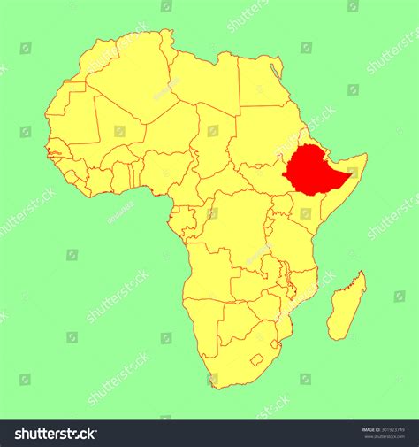 Map of ethiopia africa