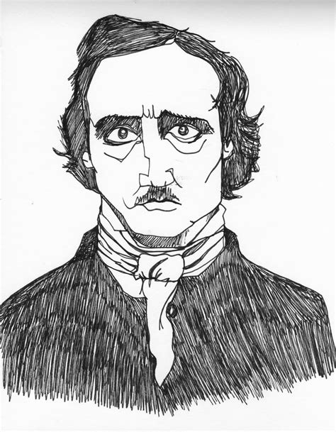 Edgar Allan Poe Drawing Easy at Tracy Silvera blog