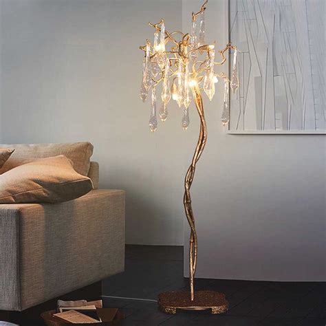 Crystal Floor Lamp Living Room
