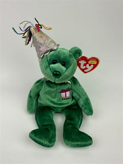 Ty Beanie Baby “happy Birthday” the May Birthday Bear Wearing a Party ...