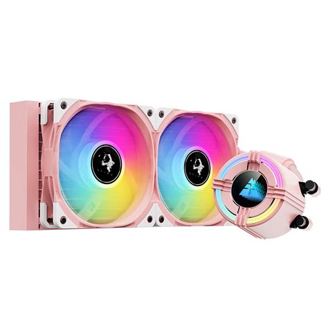 Buy GOLDEN FIELD Star Series S240 ARGB Pink CPU Liquid Cooler, Pink ...