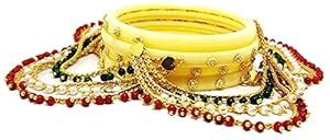 Buy Choodi kangan Gold plated Gauranteed Golden latkan Choodi (2.4 ...