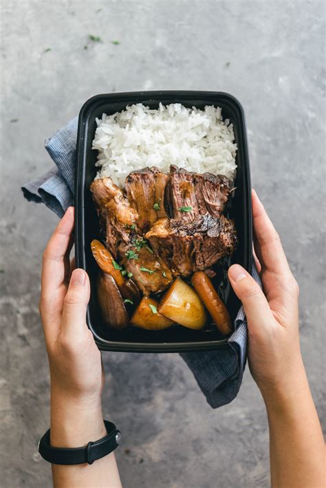 Asian Style Slow Cooker Pot Roast Meal Prep
