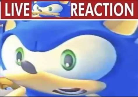 live sonic reaction Blank Template - Imgflip
