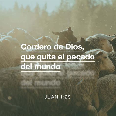 SAN JUAN 1:29 (RVR1960) - El siguiente día vio Juan a Jesús q | YouVersion