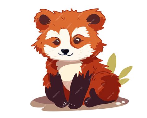 Premium Vector | Red panda vector illustration