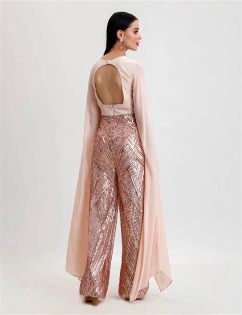 buy Cape Sleeves Jumpsuit