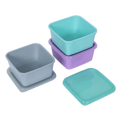 Square Container 550 Ml (Set of 3) – Gluman
