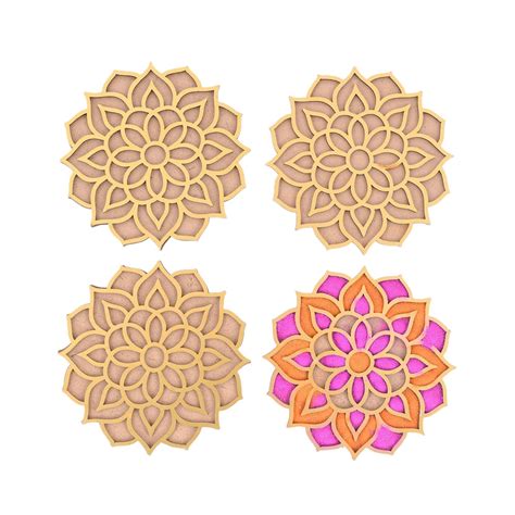 Buy Rangoli Making Tools Kit, Rangoli Template for Diwali Decor ...