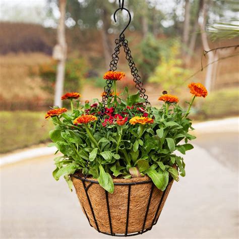 Tapered Hanging Planter Basket for Balcony Plants | EarthGarden – Earth ...