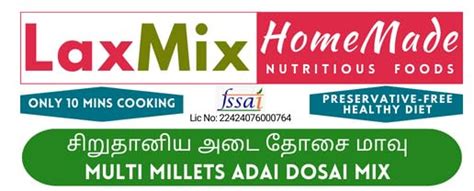 Homemade Multi Millets Adai Dosai Mix | சிறுதானிய அடை தோசை மாவு | 250gm ...