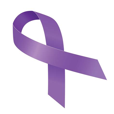 Purple Ribbon. Symbol of National Cancer Awareness Day 13868659 Vector ...