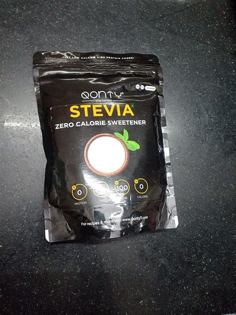 Qonty Stevia Sugar Free Powder Pouch | Zero Calorie Sweetener | Organic ...