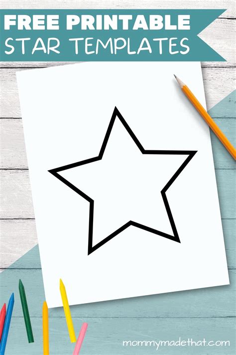 Free Printable Star Templates: Giant list of Shapes and Sizes!