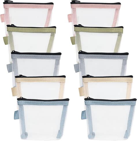 10 Pcs Mini Zipper Pouch, Small Zipper Pouch, Clear Zipper Pouches ...
