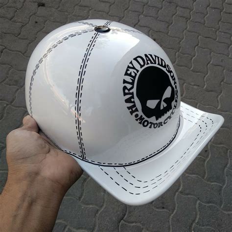 Motorcycle Helmet Baseball Cap Style fiberglass custom Helmet Bike ...