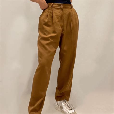 Women's Tan Trousers | Depop