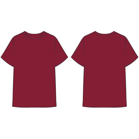 maroon tshirt mockup illustration 44817859 PNG
