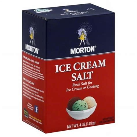 Morton's Food Grade 4lb Coarse Rock Salt for Ice Cream Making - Pack of ...