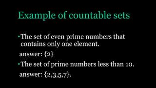 Image result for Countable Sets Math