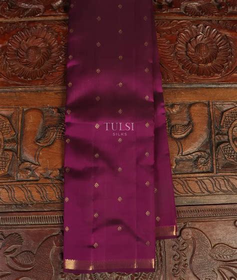 Buy Purple Kanjivaram Silk Saree T487275