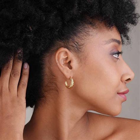 Croissant Hoop Earrings – PALMONAS