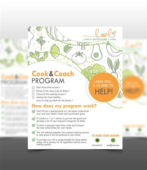 Flyer for a cooking program | Freelancer