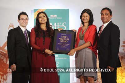 Nisha Jamvwal presented the award for Best Resto-Bar to Chef Alex ...