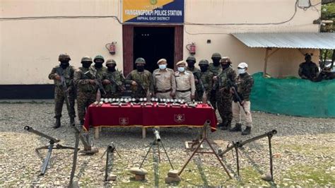 Manipur: Security forces arrest insurgents, recover large cache of ...