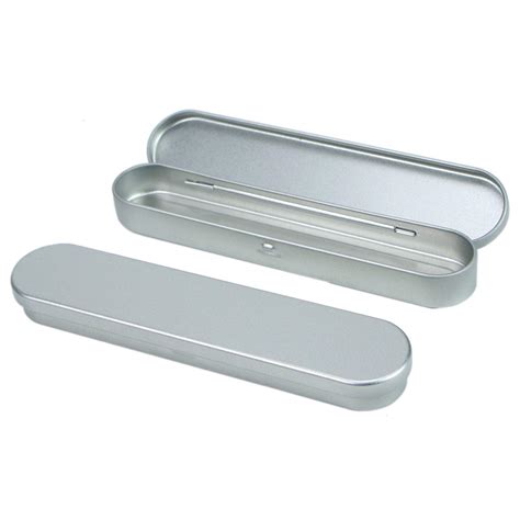 Monrocco 3PCS Metal Hinged Tin Stationery Box Small Pencil Case ...