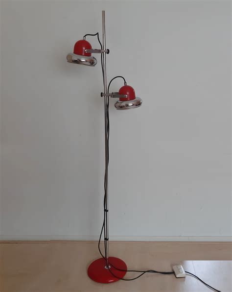 Red Pop Art floor lamp, 1960s | #224750
