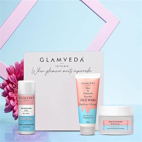 Glamveda Korean Glass Skin Rice & Ceramide 3 Step Daily Skincare ...